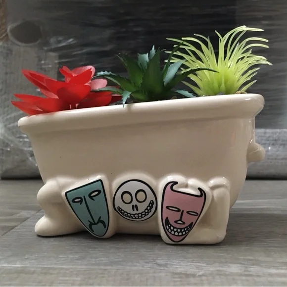 NWT Disney The Nightmare Before Christmas Faux Succulent Platter Set